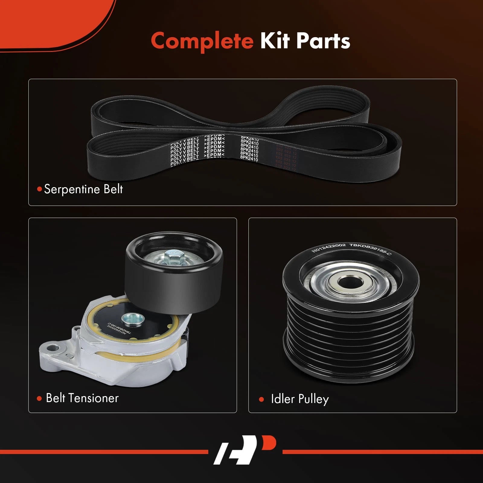 Serpentine Belt Drive Component Kit for Toyota Tundra (2007–2018) Lexus