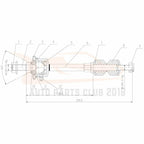 10PC Front Upper Control Arms Suspension for Ford F-150 4WD (2004–2006)