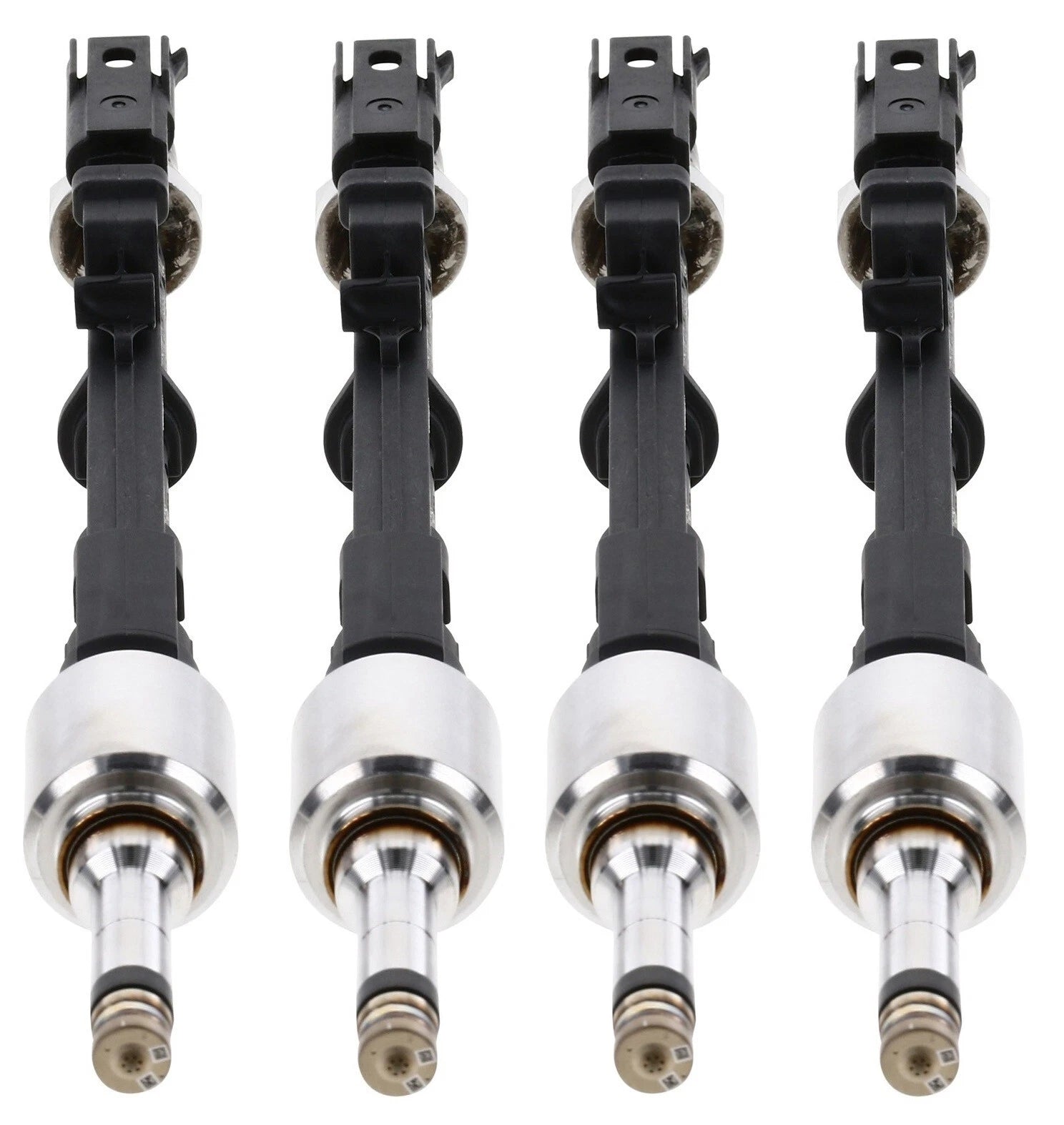 Set of 4 Bosch High Pressure Gasoline Injectors for BMW E90 E91 E92 E93