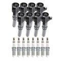 NGK 8 MOD Ignition Coils & Ruthenium HX Spark Plugs for Ford Lincoln 4.6 V8 (1997–2008)