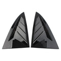 2X Glossy Black Side Vent Window Scoop Louver Trim for Tesla Model 3 (2017–2022)