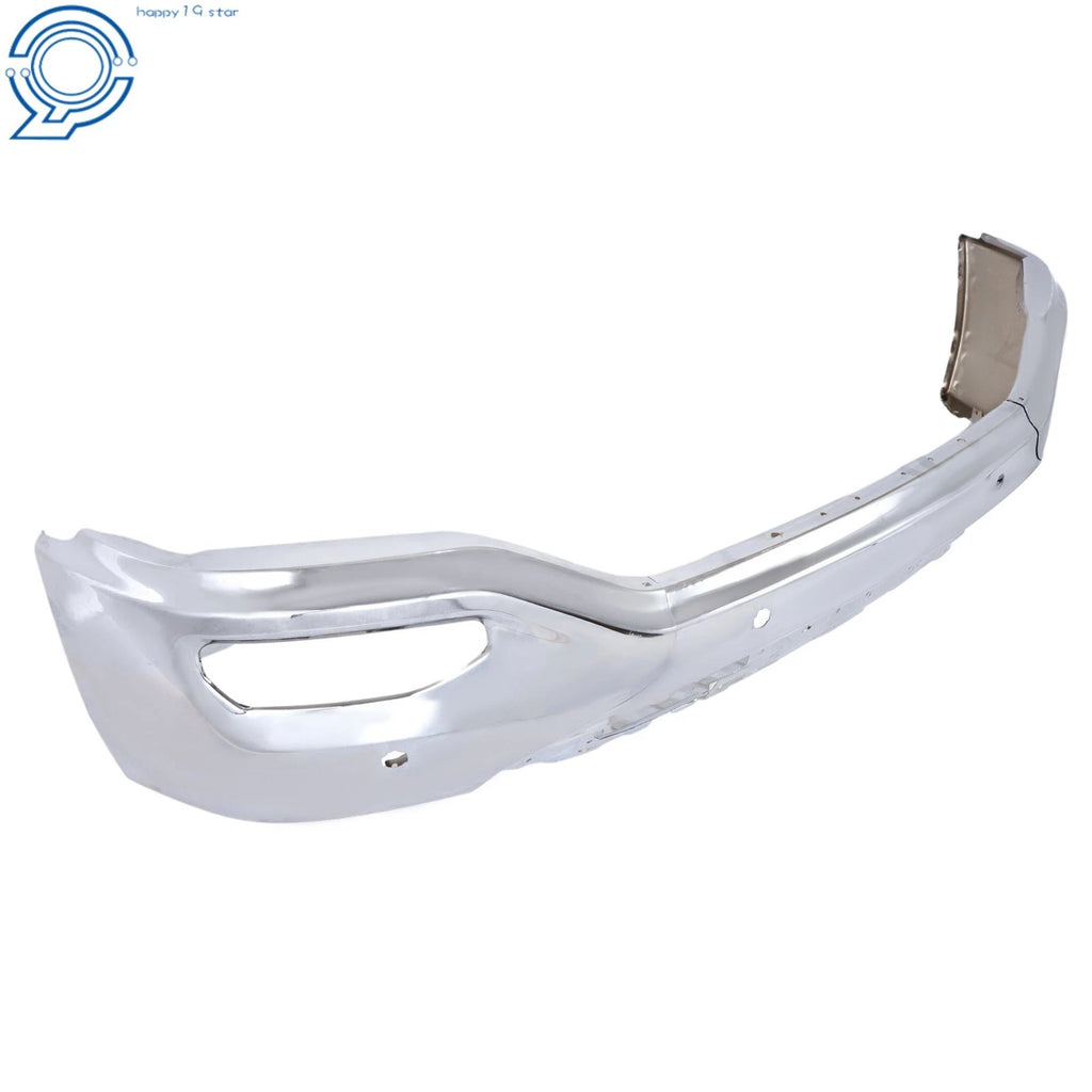 Chrome Front Bumper with Sensor Holes for GMC Sierra 1500 (2016-2018)