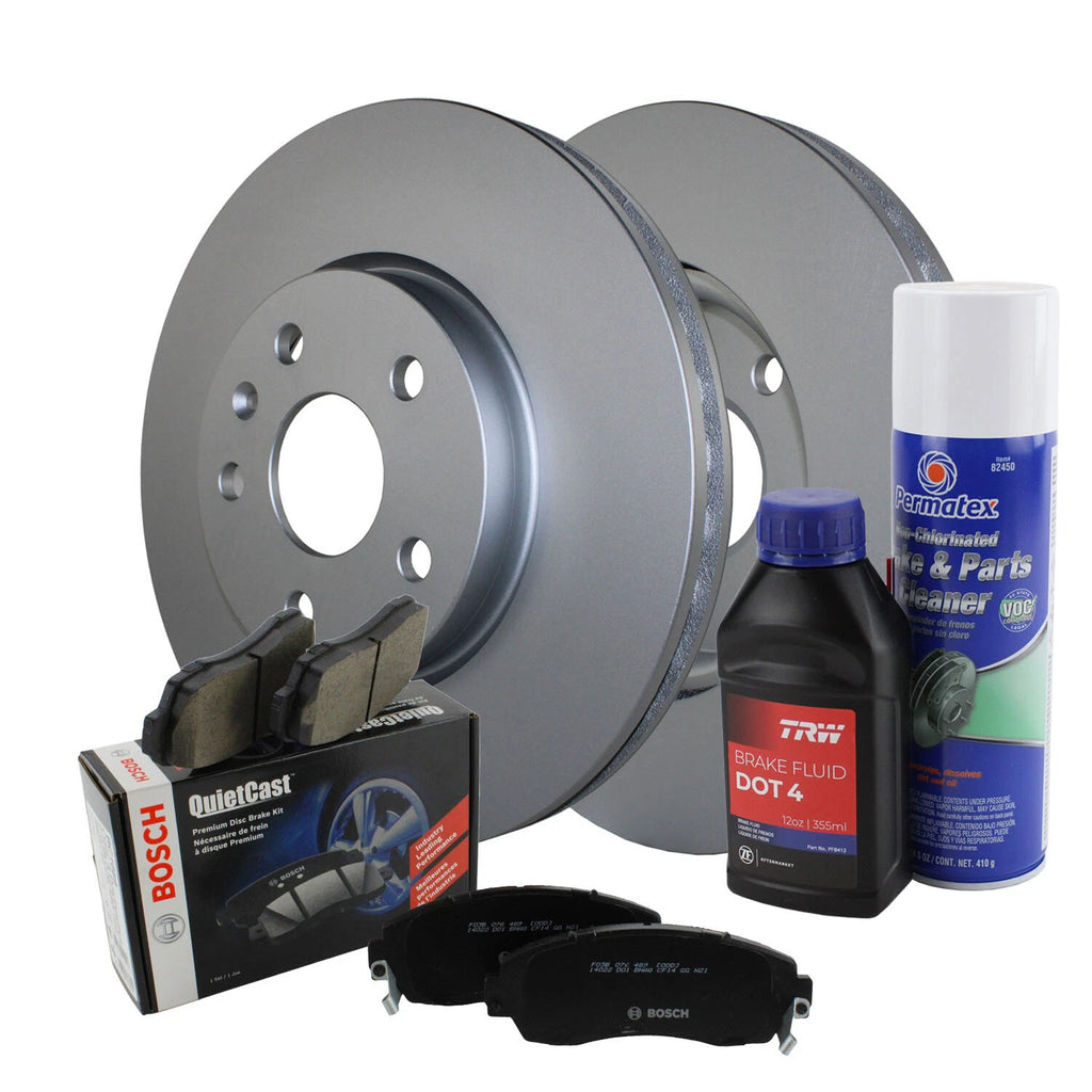 Front Brake Kit Set of 4 Disc Rotors Bosch Ceramic for Buick Chevrolet GMC