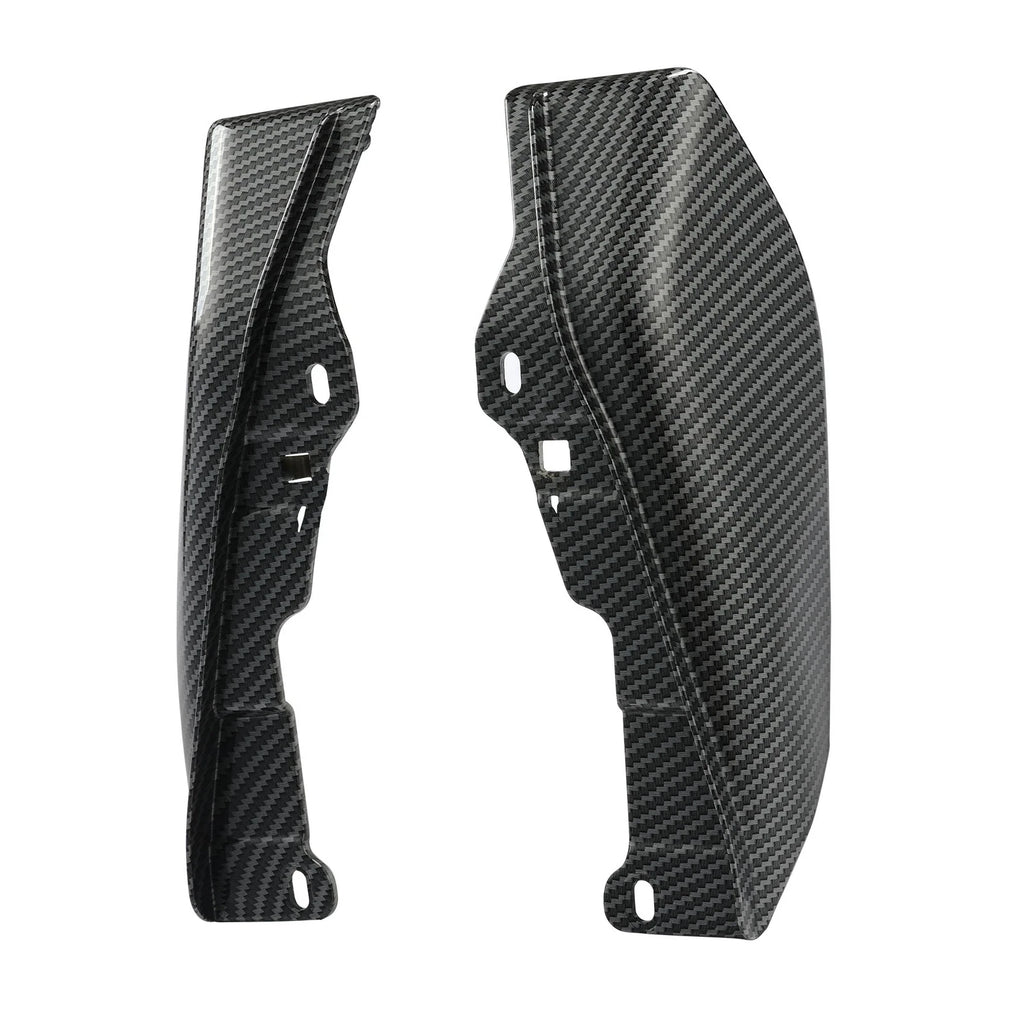Carbon Fiber Vivid Black Mid-Frame Air Deflectors for Harley Touring (2009–2024)