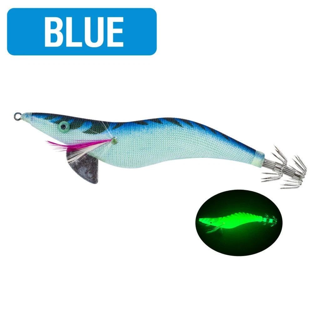 3D Eyes Squid Lure for Cuttlefish Fishing (Luminous Coating)