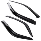Window Deflectors Set of 4 for Honda Civic Sedan (1992–1995) Black Adhesive