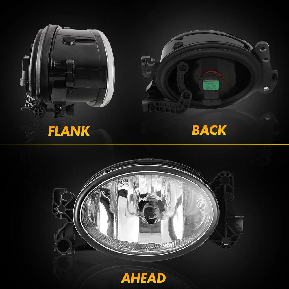 Set of 2 Bumper Fog Lights for Mercedes-Benz GL500 GL550 (2008–2012)