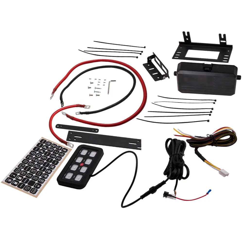 8 Gang Rocker Switch Panel for Off-Road Truck UTV ATV RV (30A)
