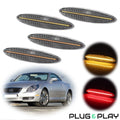 Set of 4 Amber Red LED Side Marker Lights for Lexus SC430 (2002–2010)