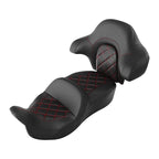 Driver Passenger Seat & Backrest Pad for Harley Road Glide (2014–2023)