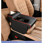 Armrest Cover for Car (Leather, Heightening Pad, Storage Bag)