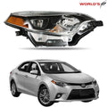 LED DRL Tube Projector Headlights for Toyota Corolla (2014–2016)