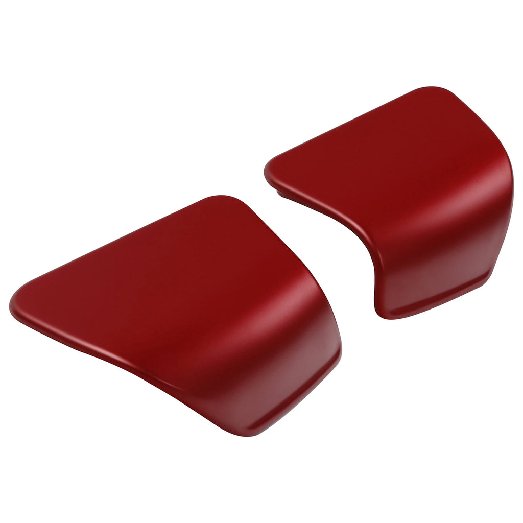 Inner Fairing Glove Box Doors for Harley Road Glide (2015–2024) Wicked Red Denim