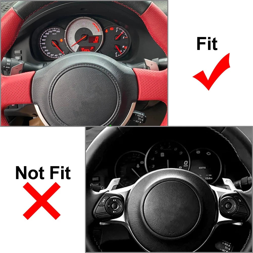 Steering Wheel Shift Paddle Extension Carbon Red for Subaru Scion FR-S (2013–2020)