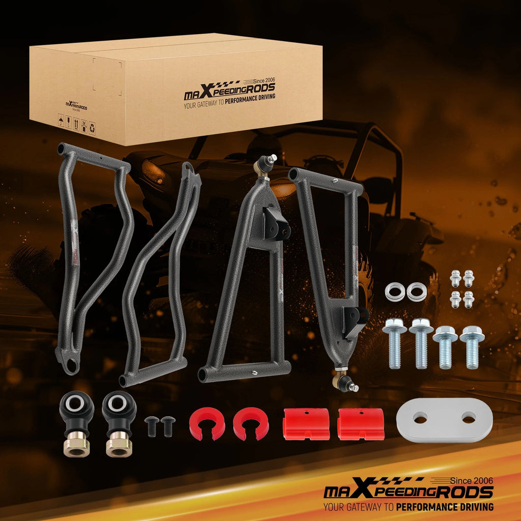 Set of 4 High Clearance 1.5" Forward Front A-Arms for Polaris RZR S 800 (2008–2014)