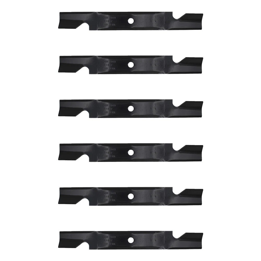 Set of 6 Blades for Toro Mower Titan Z 50" (74820, 74840) 17.5" x 2.25" x .160"