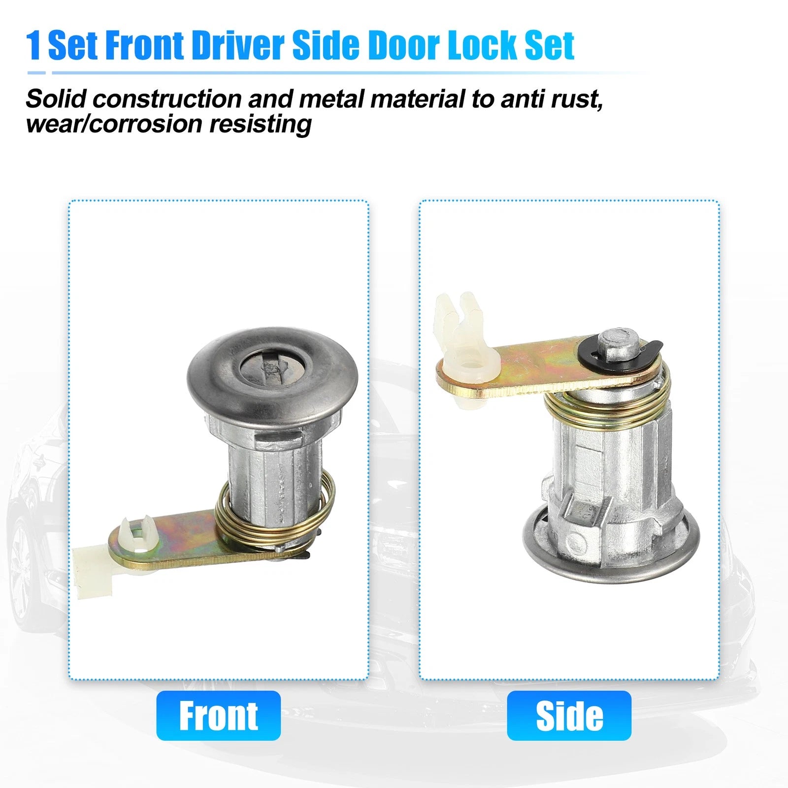 Set of 1 Door Lock Cylinder with Keys for Toyota Hilux (LN30 RN30) 69051-89106-RH
