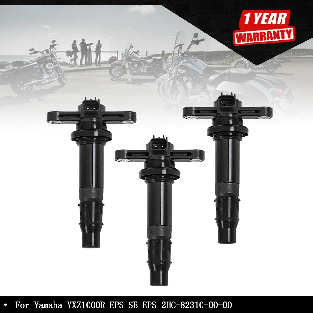 Set of 3 Ignition Coils for Yamaha YXZ1000R (2016-2023)