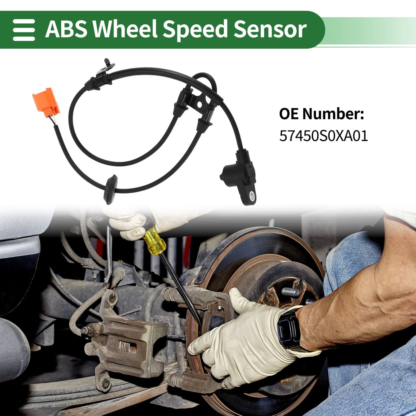 ABS Wheel Speed Sensor for Honda Odyssey (1999–2004) - 57450S0XA01