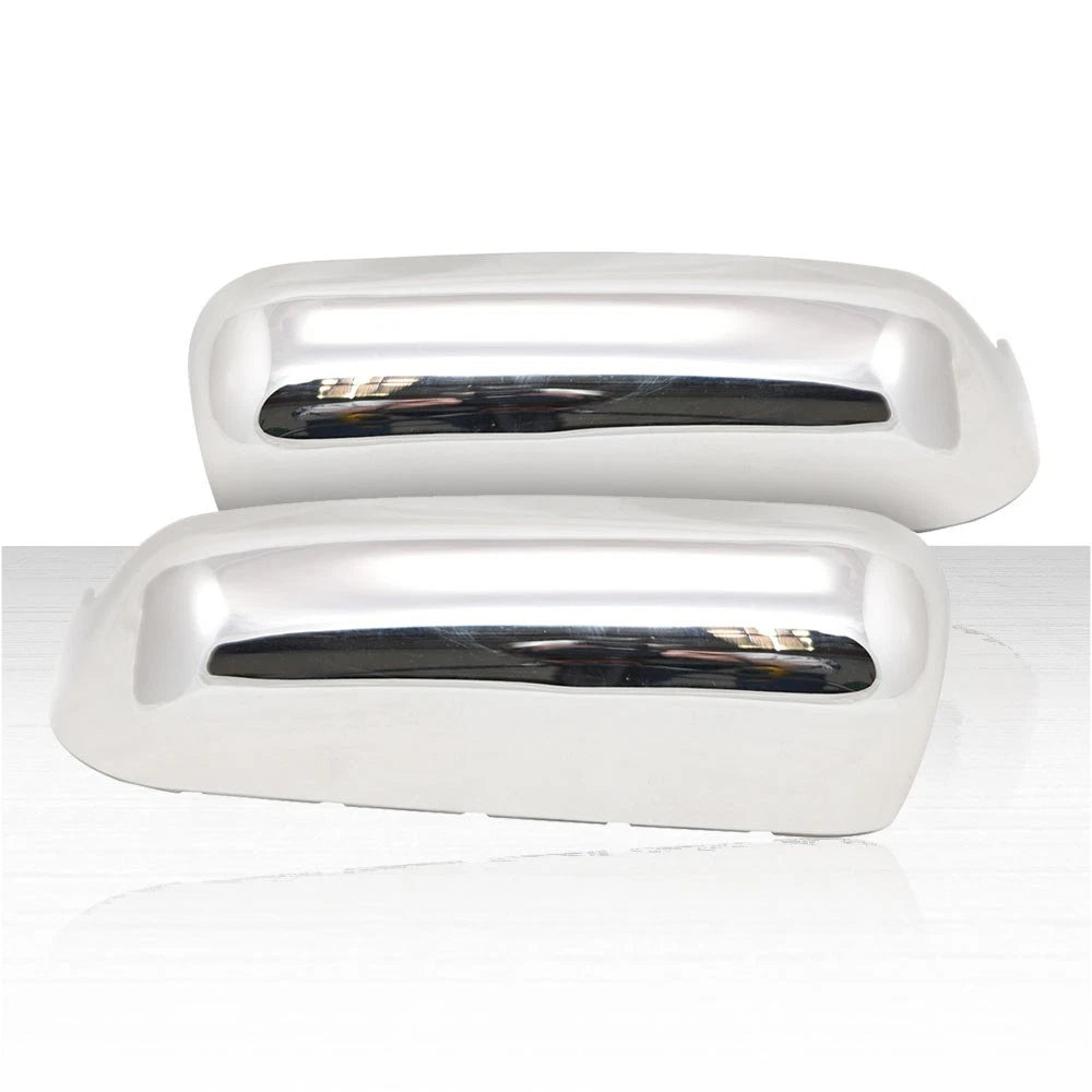 Set of 2 Replacement Mirror Covers for 20-25 Chevy Silverado 2500/3500 - Chrome