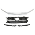 Front Bumper Grille for Honda Pilot (2019–2022) w/ Chrome Molding Trim
