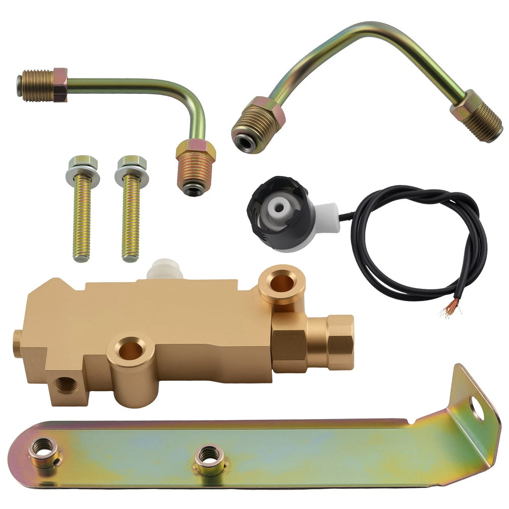 PV2 Brake Proportioning Valve for Chevy Buick Classic Cars & Trucks (w/ Bracket)