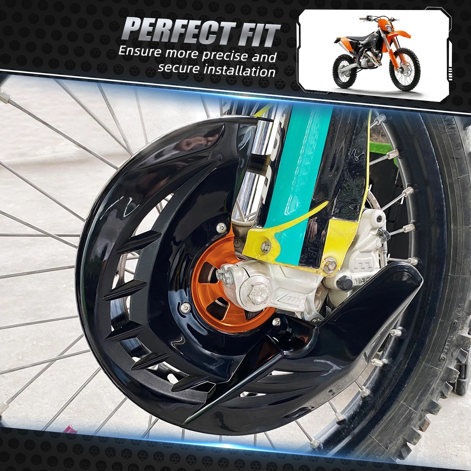 CNC Front Brake Disc Rotor Guard Cover for KTM 125-530 EXC SX XC (2004–2023)