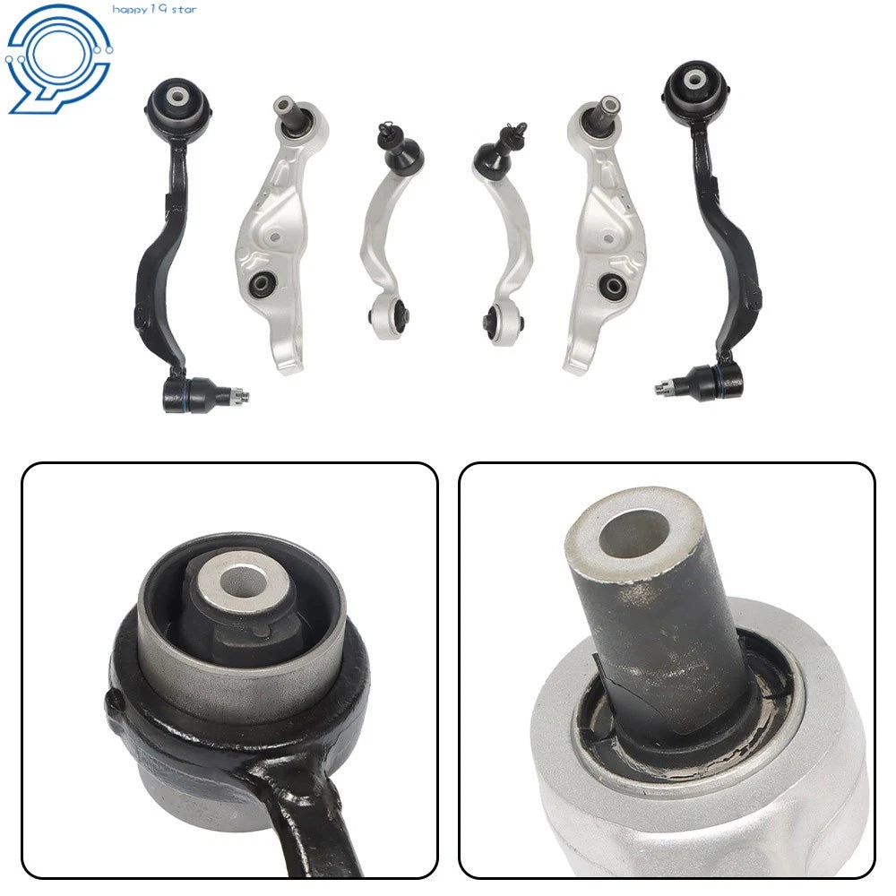 Set of 8 Control Arms with Bushings for Lexus LS460 (2007–2017)