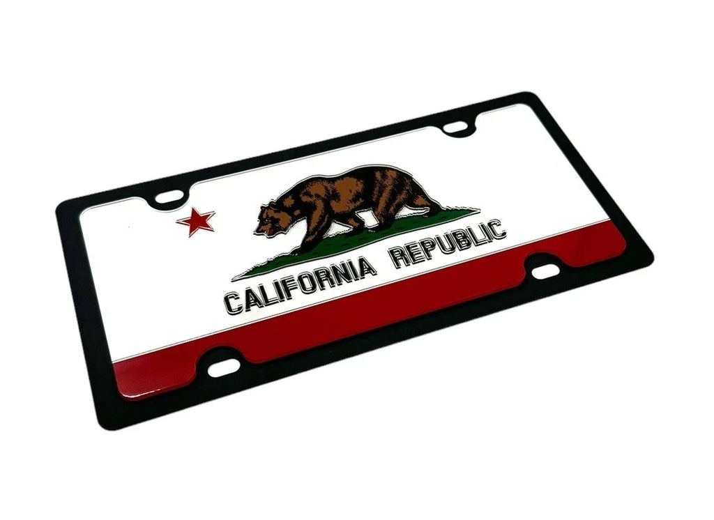 License Plate Frame Front Mount Premium Black for Honda Civic (2006–2021)
