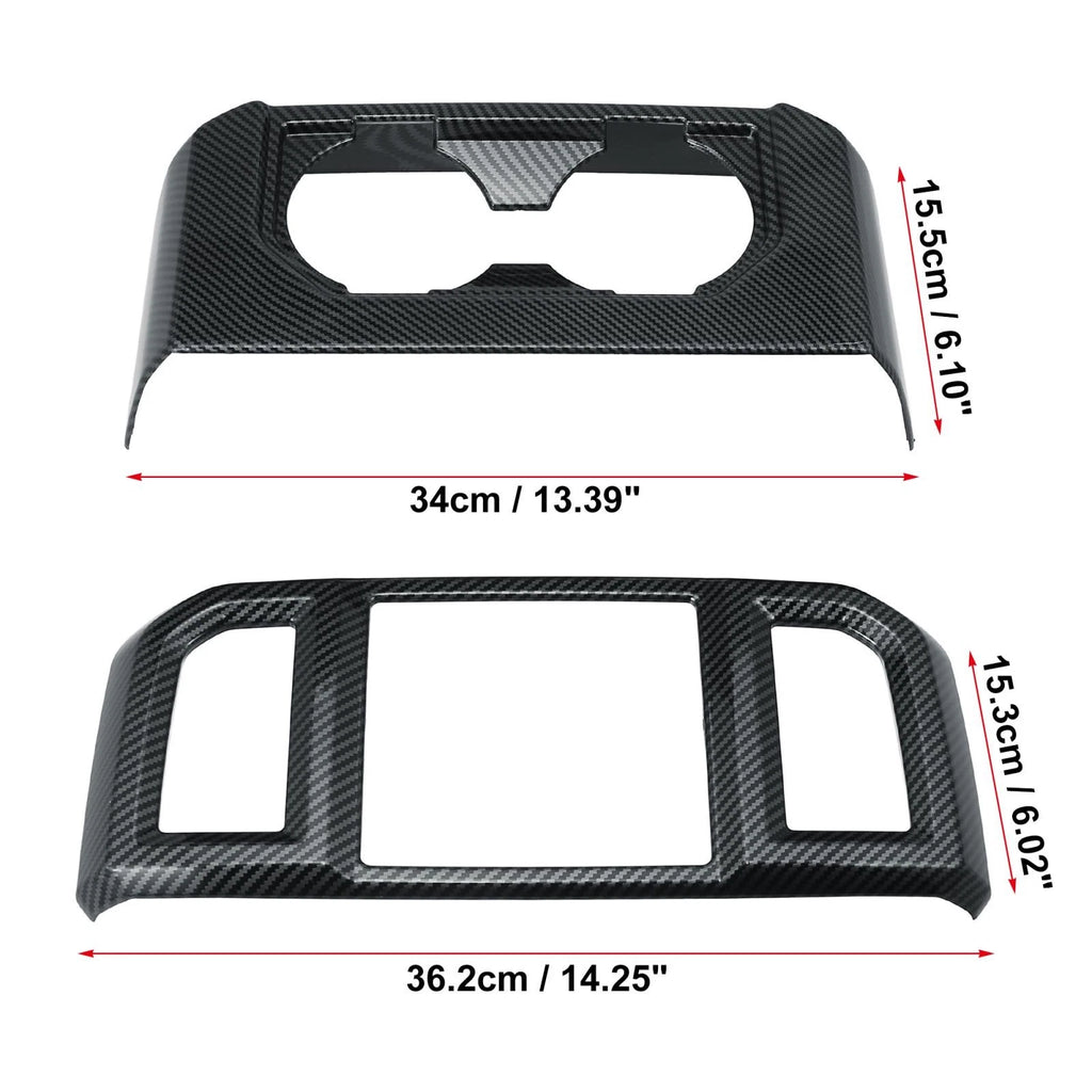 2X Rear Cup Holder Cover for Ford F-150 (2015–2019)