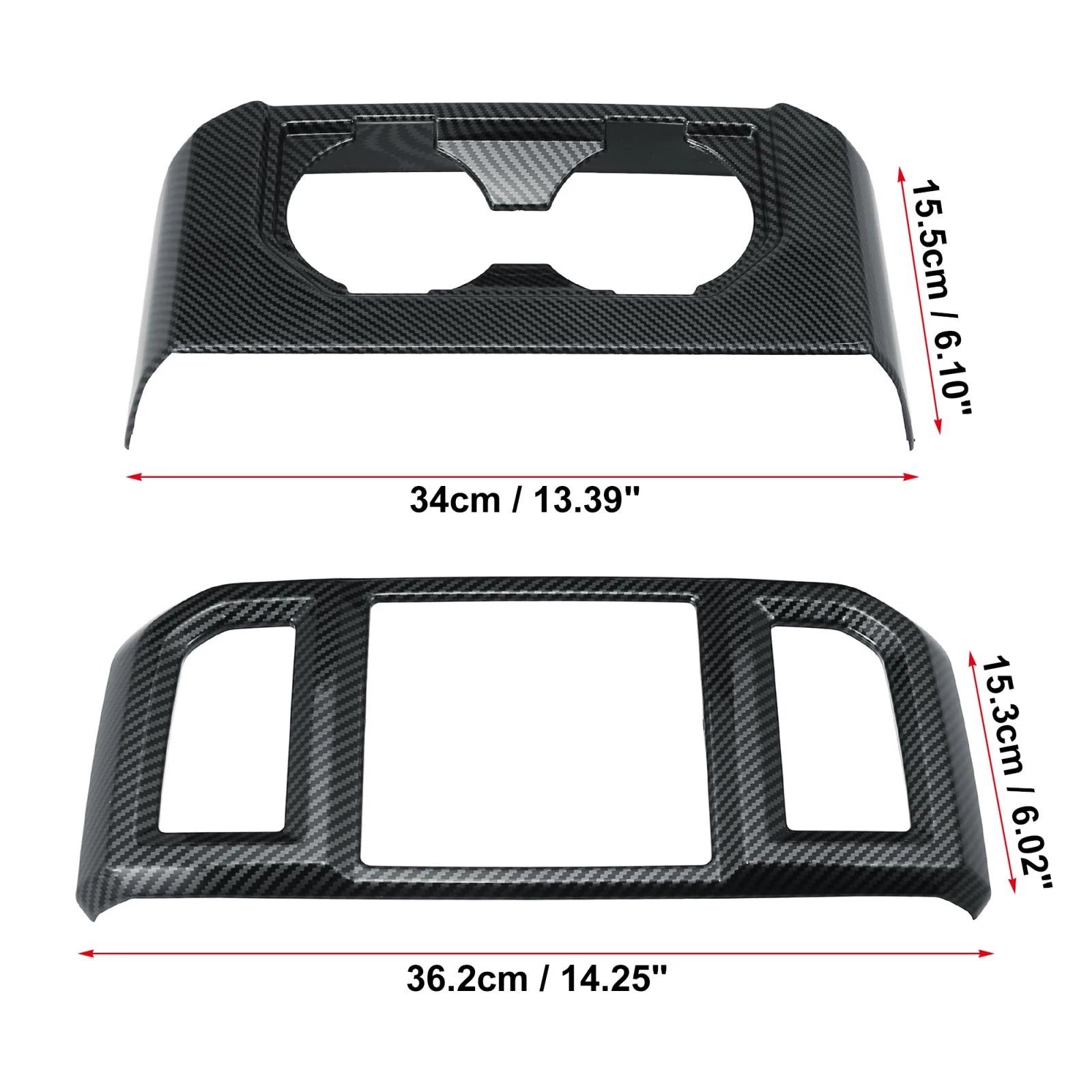 2X Rear Cup Holder Cover for Ford F-150 (2015–2019)