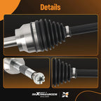 Pair CV Axle Shafts for Polaris Scrambler 500 (1997-2009)