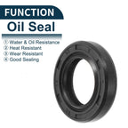 Set of 5 Oil Seal Ring NBR Rubber 15x25x5mm for Automotive Applications