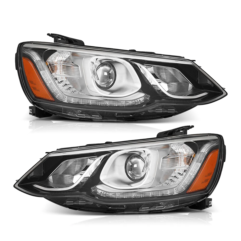 1 Pair Halogen Projector Headlight for Chevy Sonic (2017–2020)