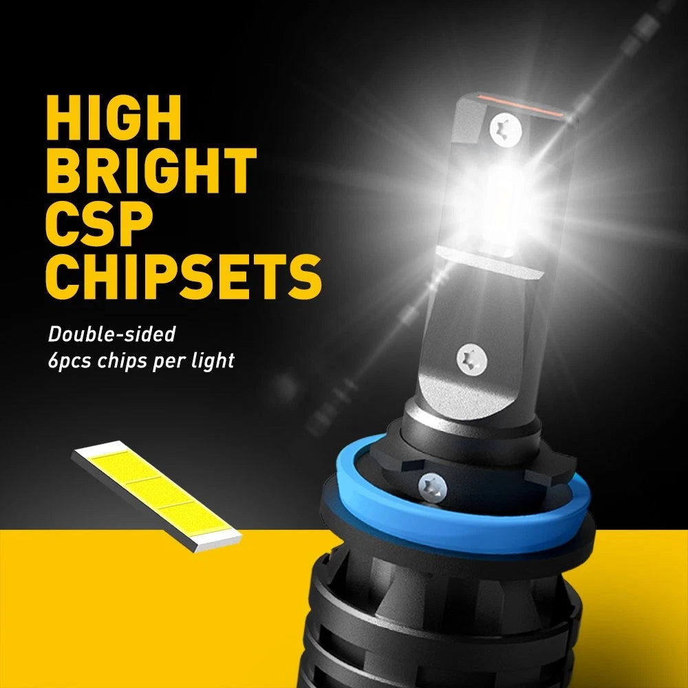AUXITO 9005 H11 Combo LED Headlight Bulbs (40000LM) for Hi/Lo Beam