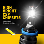 AUXITO 9005 H11 Combo LED Headlight Bulbs (40000LM) for Hi/Lo Beam