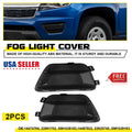 Set of 2 Black Bumper Fog Light Cover Bezel Frames for Chevrolet Colorado (2015–2020)
