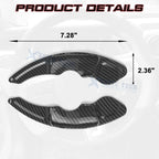 Carbon Fiber Style Steering Wheel Paddle Shifter Extension For Lexus IS (2014-2020)
