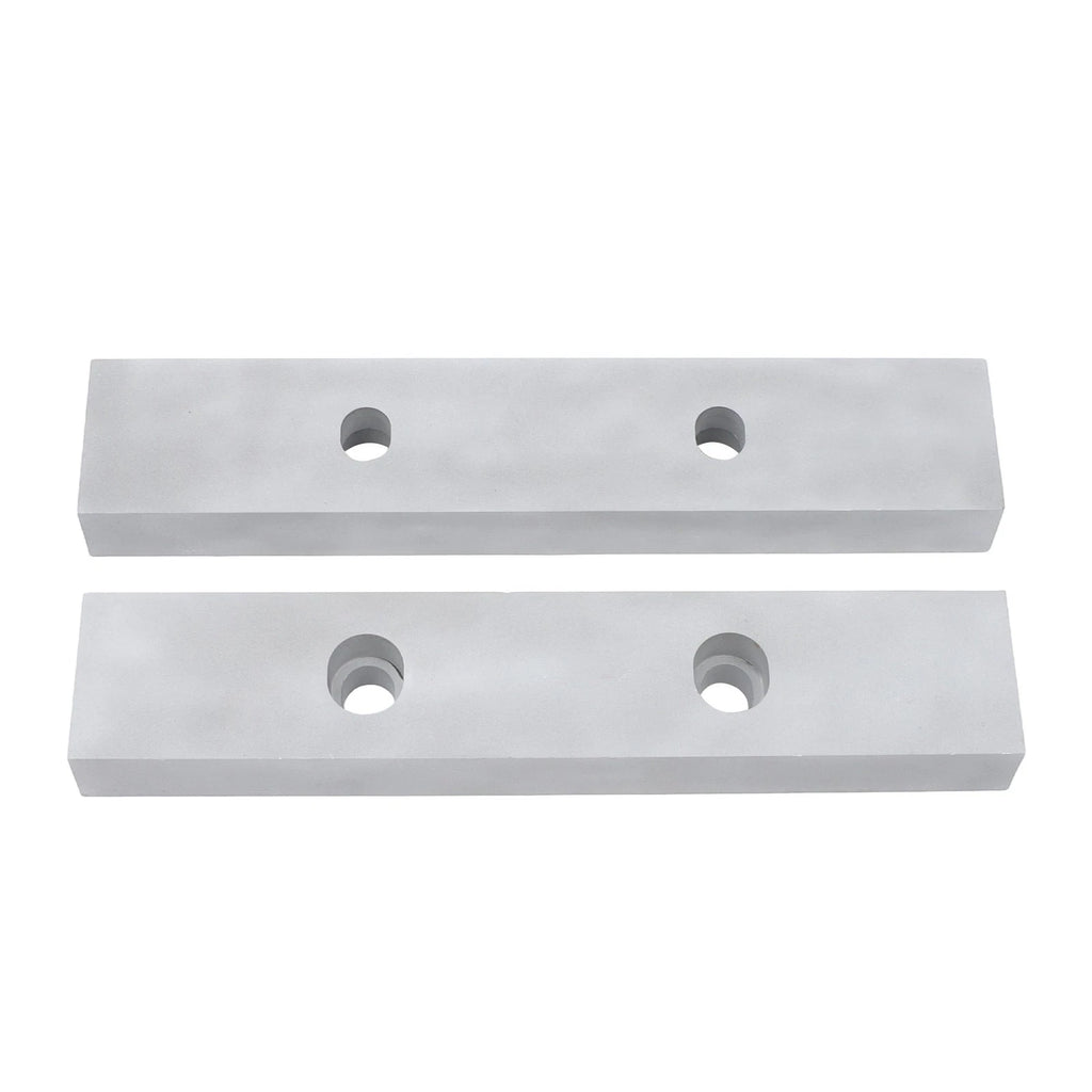 Reversible Aluminum Soft Jaws for 6" Milling Vise (10" x 2" x 1")