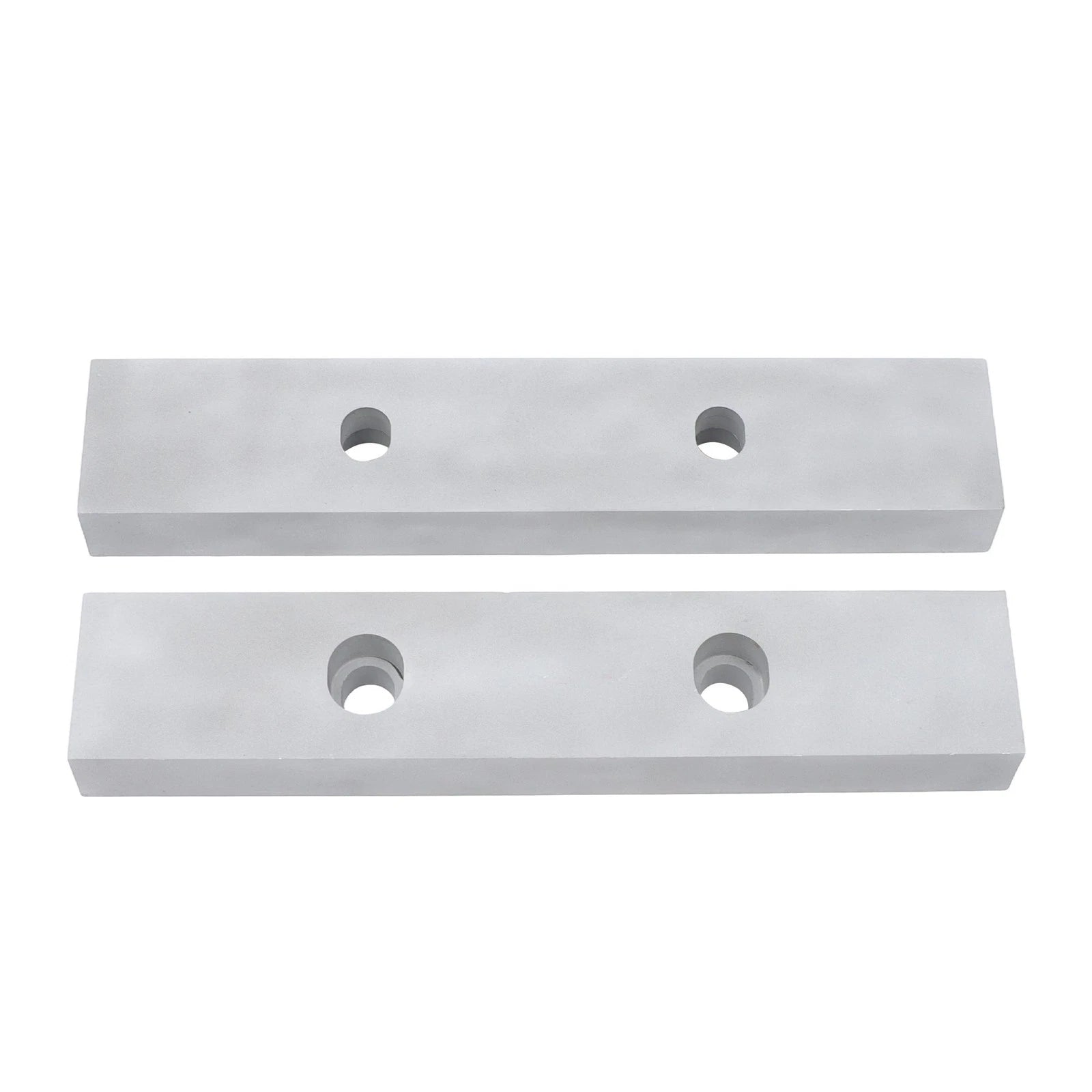 Reversible Aluminum Soft Jaws for 6" Milling Vise (10" x 2" x 1")