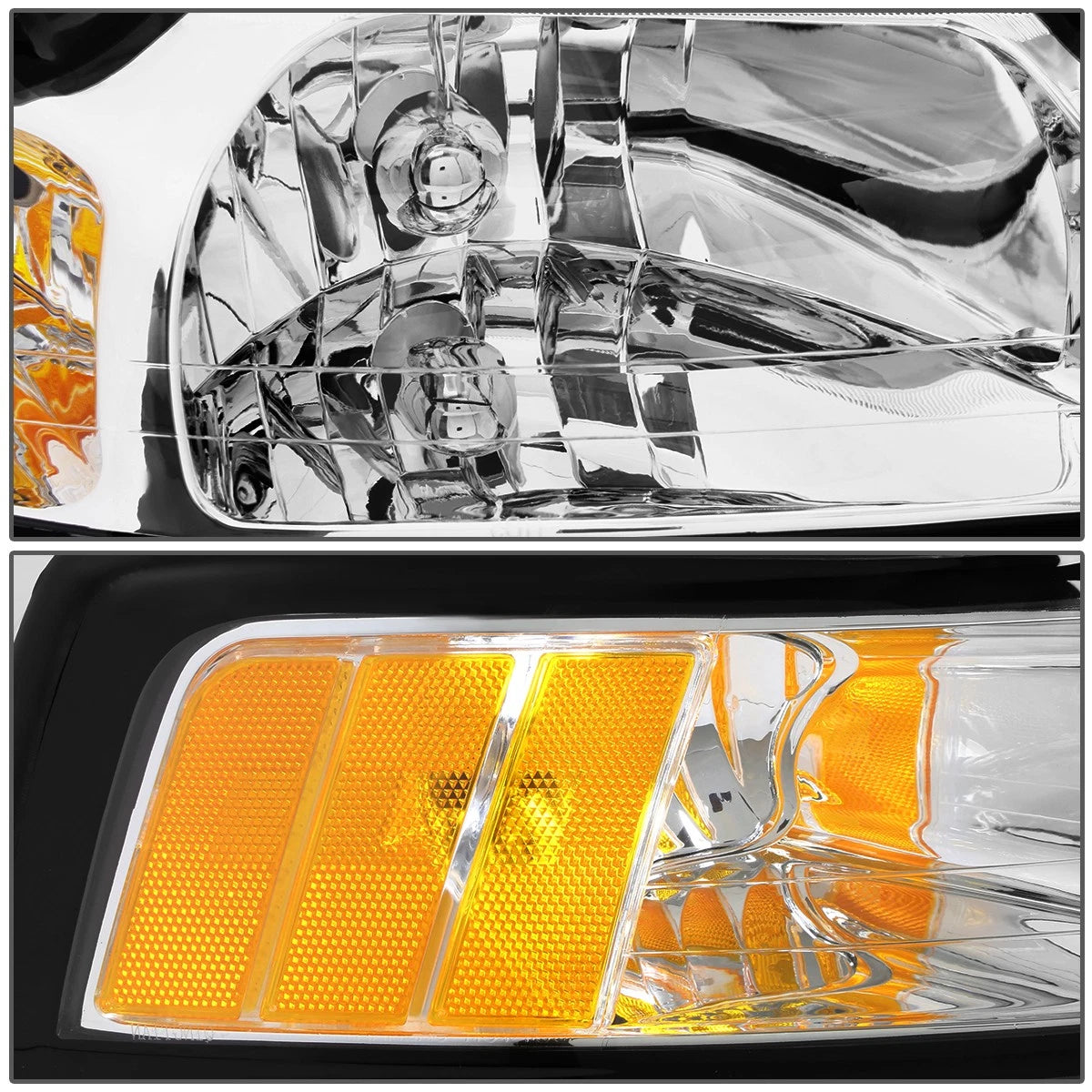 OE Style Chrome Front Headlight for Ford Mustang (1999–2004) FO2502177
