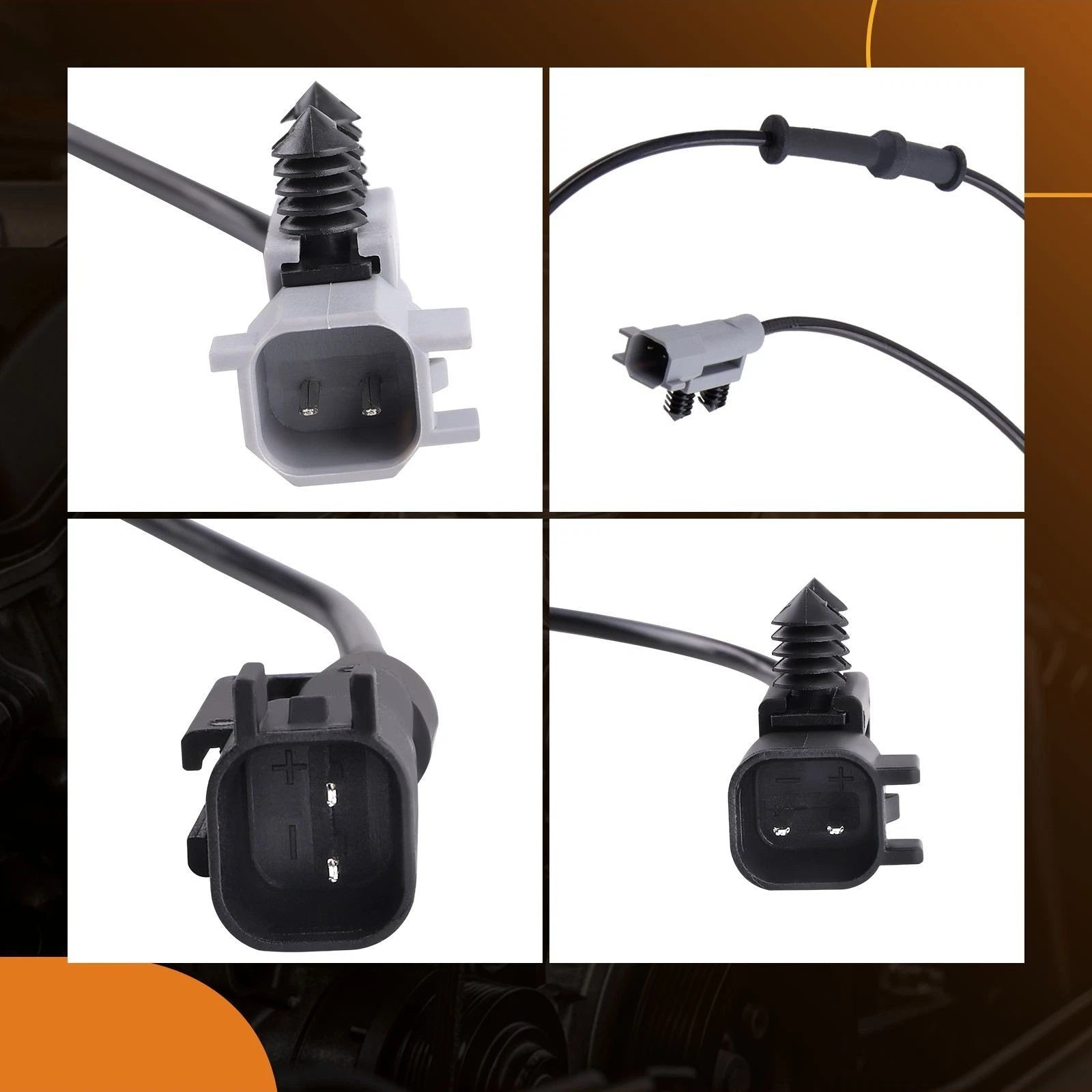 Set of 4 ABS Wheel Speed Sensors for Dodge Charger Challenger (2011–2014)