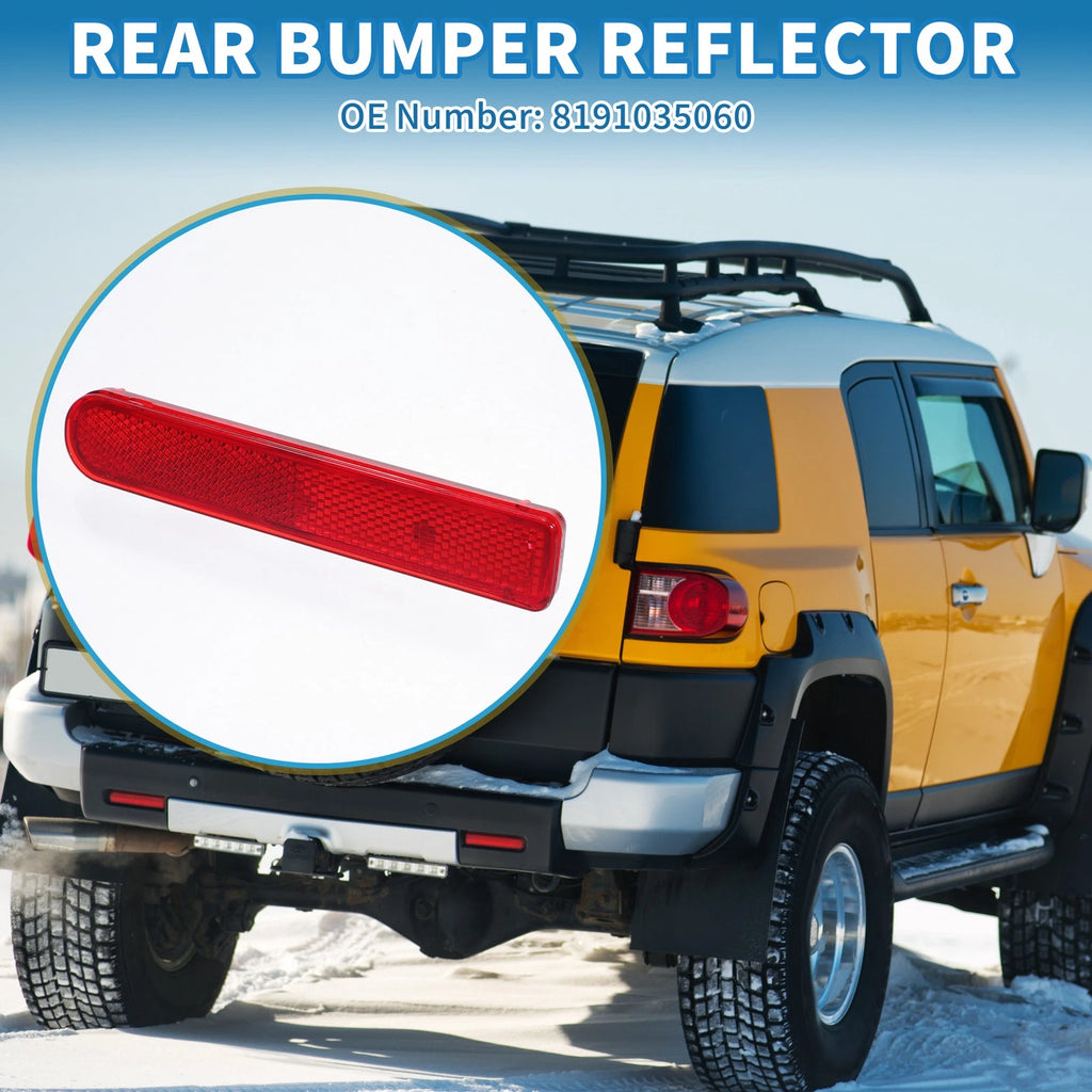 Set of 2 Rear Bumper Reflectors No. 8191035060 for Toyota FJ Cruiser (2007–2014)