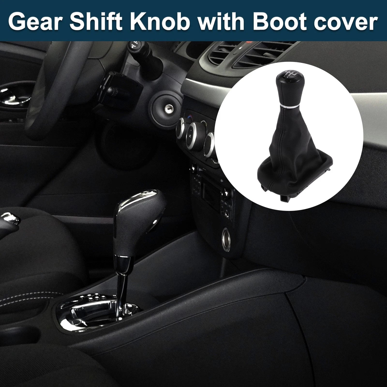 5 Speed Gear Shift Knob w/ Cover No. 8L0863279 for Audi A3 (1996–2003)