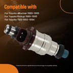 Fuel Injector Set for Toyota Pickup (1989–1995) 3.0L V6