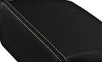 Leather Console Lid Armrest Cover for Buick Regal (2011–2017) Black Beige Stitch