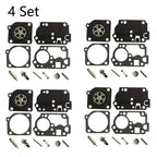 Set of 4 Carburetor Repair Kits for Homelite C1U-W32 C1U-W32A, Zama RB-142