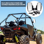 Rear View Mirror Side Mirrors for Polaris Ranger RZR XP 570 800 900 1000
