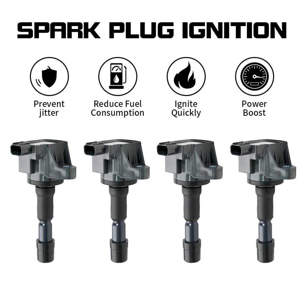 4X Ignition Coils for Honda City (2010–2016) 1.5L L4
