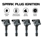 4X Ignition Coils for Honda City (2010–2016) 1.5L L4